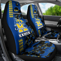 Hawaii Kaiser High School Car Seat Cover Kakau Mix Hibiscus Happy 52nd Anniversary - Wonder Print Shop