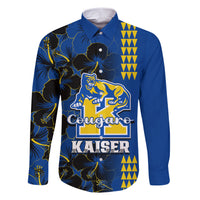 Hawaii Kaiser High School Family Matching Short Sleeve Bodycon Dress and Hawaiian Shirt Kakau Mix Hibiscus Happy 52nd Anniversary - Wonder Print Shop