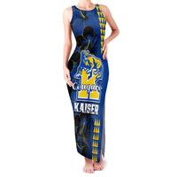 Hawaii Kaiser High School Family Matching Tank Maxi Dress and Hawaiian Shirt Kakau Mix Hibiscus Happy 52nd Anniversary - Wonder Print Shop