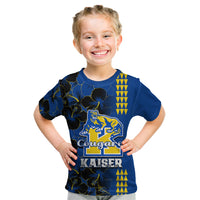 Hawaii Kaiser High School Kid T Shirt Kakau Mix Hibiscus Happy 52nd Anniversary - Wonder Print Shop
