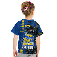 Hawaii Kaiser High School Kid T Shirt Kakau Mix Hibiscus Happy 52nd Anniversary - Wonder Print Shop