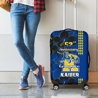 Hawaii Kaiser High School Luggage Cover Kakau Mix Hibiscus Happy 52nd Anniversary - Wonder Print Shop