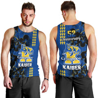 Hawaii Kaiser High School Men Tank Top Kakau Mix Hibiscus Happy 52nd Anniversary - Wonder Print Shop
