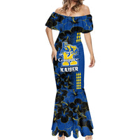 Hawaii Kaiser High School Mermaid Dress Kakau Mix Hibiscus Happy 52nd Anniversary - Wonder Print Shop