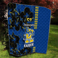 Hawaii Kaiser High School Quilt Kakau Mix Hibiscus Happy 52nd Anniversary - Wonder Print Shop