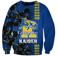 Hawaii Kaiser High School Sweatshirt Kakau Mix Hibiscus Happy 52nd Anniversary - Wonder Print Shop