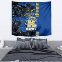 Hawaii Kaiser High School Tapestry Kakau Mix Hibiscus Happy 52nd Anniversary - Wonder Print Shop