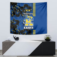 Hawaii Kaiser High School Tapestry Kakau Mix Hibiscus Happy 52nd Anniversary - Wonder Print Shop