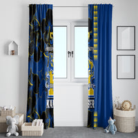 Hawaii Kaiser High School Window Curtain Kakau Mix Hibiscus Happy 52nd Anniversary - Wonder Print Shop