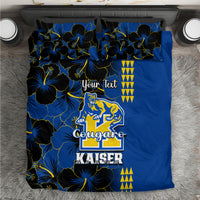 Personalised Hawaii Kaiser High School Bedding Set Kakau Mix Hibiscus Happy 52nd Anniversary - Wonder Print Shop