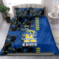 Personalised Hawaii Kaiser High School Bedding Set Kakau Mix Hibiscus Happy 52nd Anniversary - Wonder Print Shop