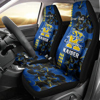 Personalised Hawaii Kaiser High School Car Seat Cover Kakau Mix Hibiscus Happy 52nd Anniversary - Wonder Print Shop