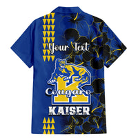 Personalised Hawaii Kaiser High School Family Matching Mermaid Dress and Hawaiian Shirt Kakau Mix Hibiscus Happy 52nd Anniversary - Wonder Print Shop