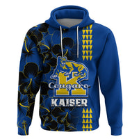 Personalised Hawaii Kaiser High School Hoodie Kakau Mix Hibiscus Happy 52nd Anniversary - Wonder Print Shop