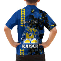 Personalised Hawaii Kaiser High School Kid Hawaiian Shirt Kakau Mix Hibiscus Happy 52nd Anniversary - Wonder Print Shop