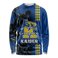 Personalised Hawaii Kaiser High School Long Sleeve Shirt Kakau Mix Hibiscus Happy 52nd Anniversary - Wonder Print Shop