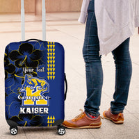 Personalised Hawaii Kaiser High School Luggage Cover Kakau Mix Hibiscus Happy 52nd Anniversary - Wonder Print Shop