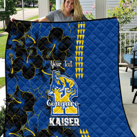 Personalised Hawaii Kaiser High School Quilt Kakau Mix Hibiscus Happy 52nd Anniversary - Wonder Print Shop