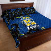 Personalised Hawaii Kaiser High School Quilt Bed Set Kakau Mix Hibiscus Happy 52nd Anniversary - Wonder Print Shop