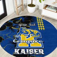 personalised-hawaii-kaiser-high-school-round-carpet-kakau-mix-hibiscus-happy-52nd-anniversary