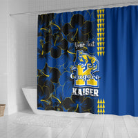 personalised-hawaii-kaiser-high-school-shower-curtain-kakau-mix-hibiscus-happy-52nd-anniversary