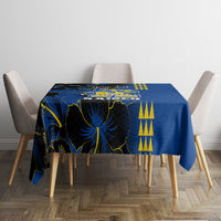 Personalised Hawaii Kaiser High School Tablecloth Kakau Mix Hibiscus Happy 52nd Anniversary - Wonder Print Shop