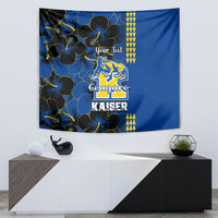 Personalised Hawaii Kaiser High School Tapestry Kakau Mix Hibiscus Happy 52nd Anniversary - Wonder Print Shop