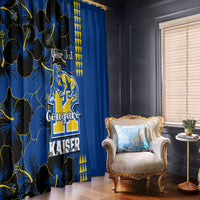 Personalised Hawaii Kaiser High School Window Curtain Kakau Mix Hibiscus Happy 52nd Anniversary - Wonder Print Shop