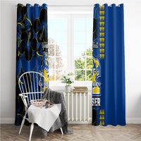 Personalised Hawaii Kaiser High School Window Curtain Kakau Mix Hibiscus Happy 52nd Anniversary - Wonder Print Shop