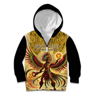 Mexico Panquetzaliztli Kid Hoodie Huitzilopochtli - Aztec God of Sun and War - Wonder Print Shop