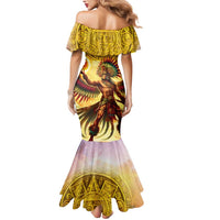 Mexico Panquetzaliztli Mermaid Dress Huitzilopochtli - Aztec God of Sun and War - Wonder Print Shop