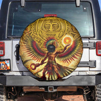 Mexico Panquetzaliztli Spare Tire Cover Huitzilopochtli - Aztec God of Sun and War - Wonder Print Shop