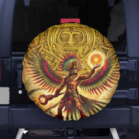 Mexico Panquetzaliztli Spare Tire Cover Huitzilopochtli - Aztec God of Sun and War - Wonder Print Shop