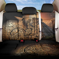 Mexico Warrior Back Car Seat Cover Huitzilopochtli With Aztec Hummingbird - Wonder Print Shop