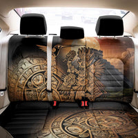 Mexico Warrior Back Car Seat Cover Huitzilopochtli With Aztec Hummingbird - Wonder Print Shop