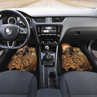 Mexico Warrior Car Mats Huitzilopochtli With Aztec Hummingbird - Wonder Print Shop