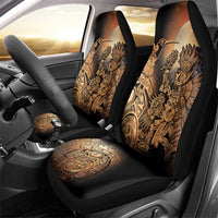Mexico Warrior Car Seat Cover Huitzilopochtli With Aztec Hummingbird - Wonder Print Shop