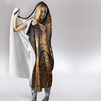 Mexico Warrior Hooded Blanket Huitzilopochtli With Aztec Hummingbird