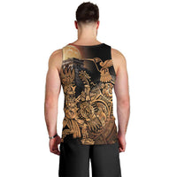 Mexico Warrior Men Tank Top Huitzilopochtli With Aztec Hummingbird - Wonder Print Shop