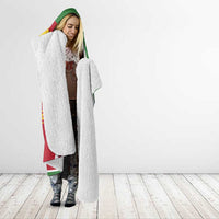 Personalized Suriname Independence Day Hooded Blanket Coat Of Arms - Flag Style