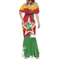 Personalized Suriname Independence Day Mermaid Dress Coat Of Arms - Flag Style - Wonder Print Shop