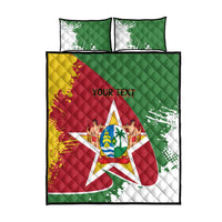 Personalized Suriname Independence Day Quilt Bed Set Coat Of Arms - Flag Style - Wonder Print Shop