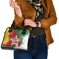 Personalized Suriname Independence Day Shoulder Handbag Coat Of Arms - Flag Style