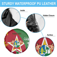 Personalized Suriname Independence Day Spare Tire Cover Coat Of Arms - Flag Style - Wonder Print Shop