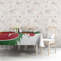 Personalized Suriname Independence Day Tablecloth Coat Of Arms - Flag Style - Wonder Print Shop