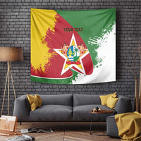 Personalized Suriname Independence Day Tapestry Coat Of Arms - Flag Style - Wonder Print Shop