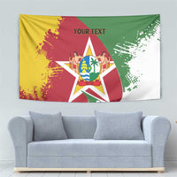 Personalized Suriname Independence Day Tapestry Coat Of Arms - Flag Style - Wonder Print Shop