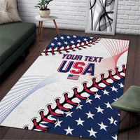 Custom Baseball 2024 USA Area Rug Go United States - Wonder Print Shop