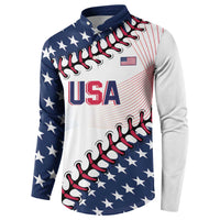 Custom Baseball 2024 USA Button Sweatshirt Go United States - Wonder Print Shop