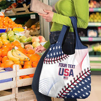 Custom Baseball 2024 USA Grocery Bag Go United States